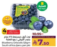Blueberry Driscolls 125gm South Africa/Peru per pkt