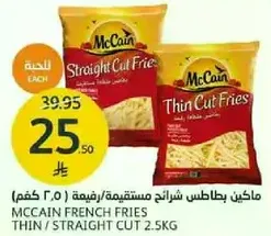 McCain French Fries Thin Cut 2.5kg