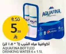 Aquafina Bottled Drinking Water 6 x 1.5L