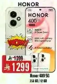 Honor 400 5G with 256 GB storage and 12 GB RAM.