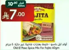 Old El Paso Spice Mix For Fajita 40gm