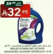 Wales Power Gel Flower Advanced Laundry Detergent 3L