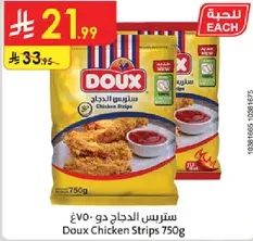 Doux Chicken Strips 750g