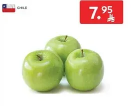 Fresh green apples from Chile.