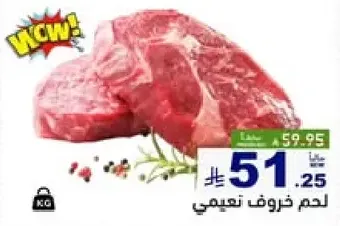Lamb meat, fresh and delicious.