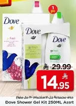 Dove Shower Gel Kit 250ML Assorted