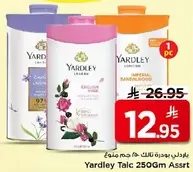 Yardley Talc 250Gm Assort