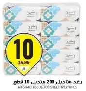 رغد مناديل 200 قطعه 10