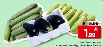 Cucumber, koosa, Eggplant Tray Packet