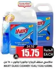 ماكسي منظف الزجاج / جالون 1 / جالون + 650 مل