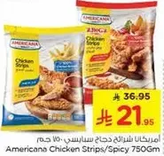 Americana Chicken Strips/Spicy 750Gm