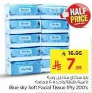 Blue sky Soft Facial Tissue 1Ply 200's