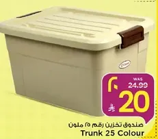 صندوق تخزين رقم 25 ملون.