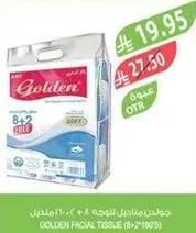 Golden Facial Tissue (8+2) 160's