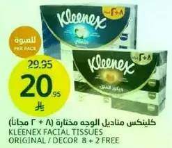 Kleenex Facial Tissues Original / Decor 8 + 2 Free