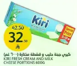 كيري جبنه حليب و قشطه مختاره 600 غم