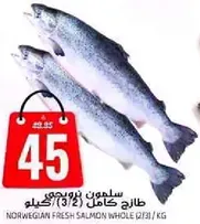 Norwegian fresh salmon whole (2/3 kg)