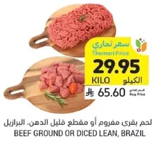Beef ground or diced lean, Brazil