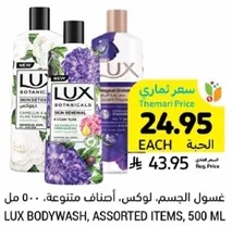 Lux Bodywash, assorted items, 500 ml