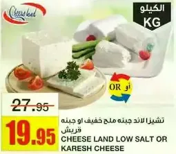 جبنه لاند قليله الملح او قريش.