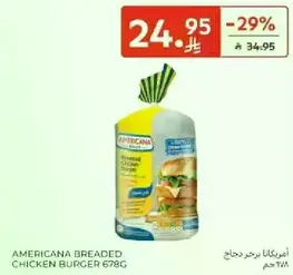 Americana Breaded Chicken Burger 678g