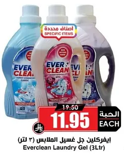 ايفركلين جل غسيل الملابس (3 لتر)