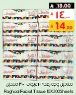مناديل وجه رغايد 300 ورقه 10 عبوات