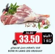 فخذ باللحم حمل ارجواني.