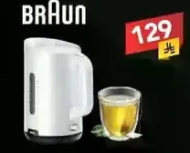 Electric kettle for making tea.