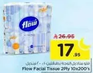 فلو مناديل الوجه 2 طبقه 10x200