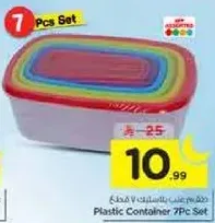 Plastic Container 7Pc Set