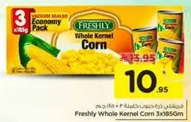 Freshly Whole Kernel Corn 3x185g