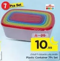 Plastic Container 7Pc Set