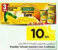 Freshly Whole Kernel Corn 3x185Gm