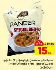 Pride Of India Frozen Paneer Cubes