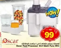 Oscar Food Processor 4in1 Multi Func Wit
