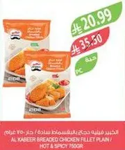 صدر دجاج مقلي مغطي من الكبير / حار و حار 750 جرام