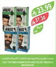 شامبو جاست فور مين بلون الشعر / اللحيه والشوارب.