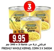 Freshly Whole Kernel Corn 3 x 340g