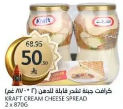 Kraft Cream Cheese Spread 2 x 870g