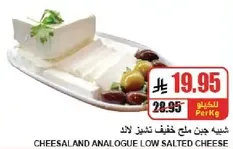 Cheesaland analogue low salted cheese.