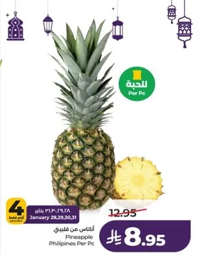 Pineapple from the Philippines per piece.