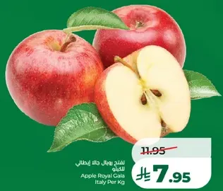 تفاح هال ايطالي من ايطاليا لكل كغ.