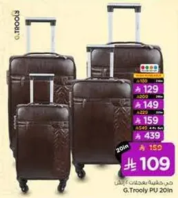 G.Trooly PU 20in luggage set.