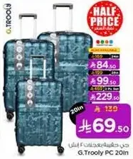 G.Trooly PC 20in luggage set available at half price.