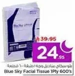 Blue Sky Facial Tissue 1Ply 600's
