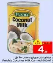 Freshly Coconut Milk Canned 400ml