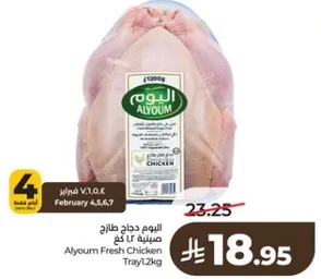 Alyoum Fresh Chicken Tray 1.2kg