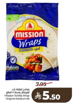 Mission Tortilla Wrap Original Medium 8s