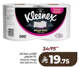 Kleenex Mega Roll 250m 2's